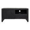 Tv meubel Boaz Black 110 cm | Een deur en open vak - Afbeelding 4
