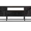 Tv meubel Denver Black 180 cm | Mangohout en staal - Afbeelding 4