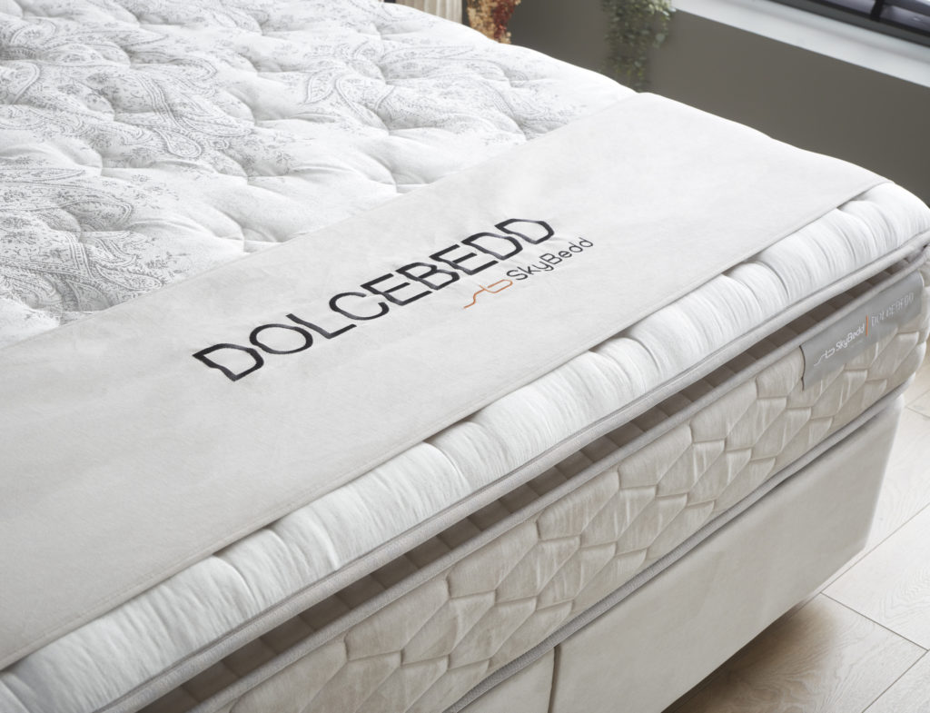 Boxspring Skybedd Dolcebedd 160x200 Beige met Opbergruimte - Afbeelding 4