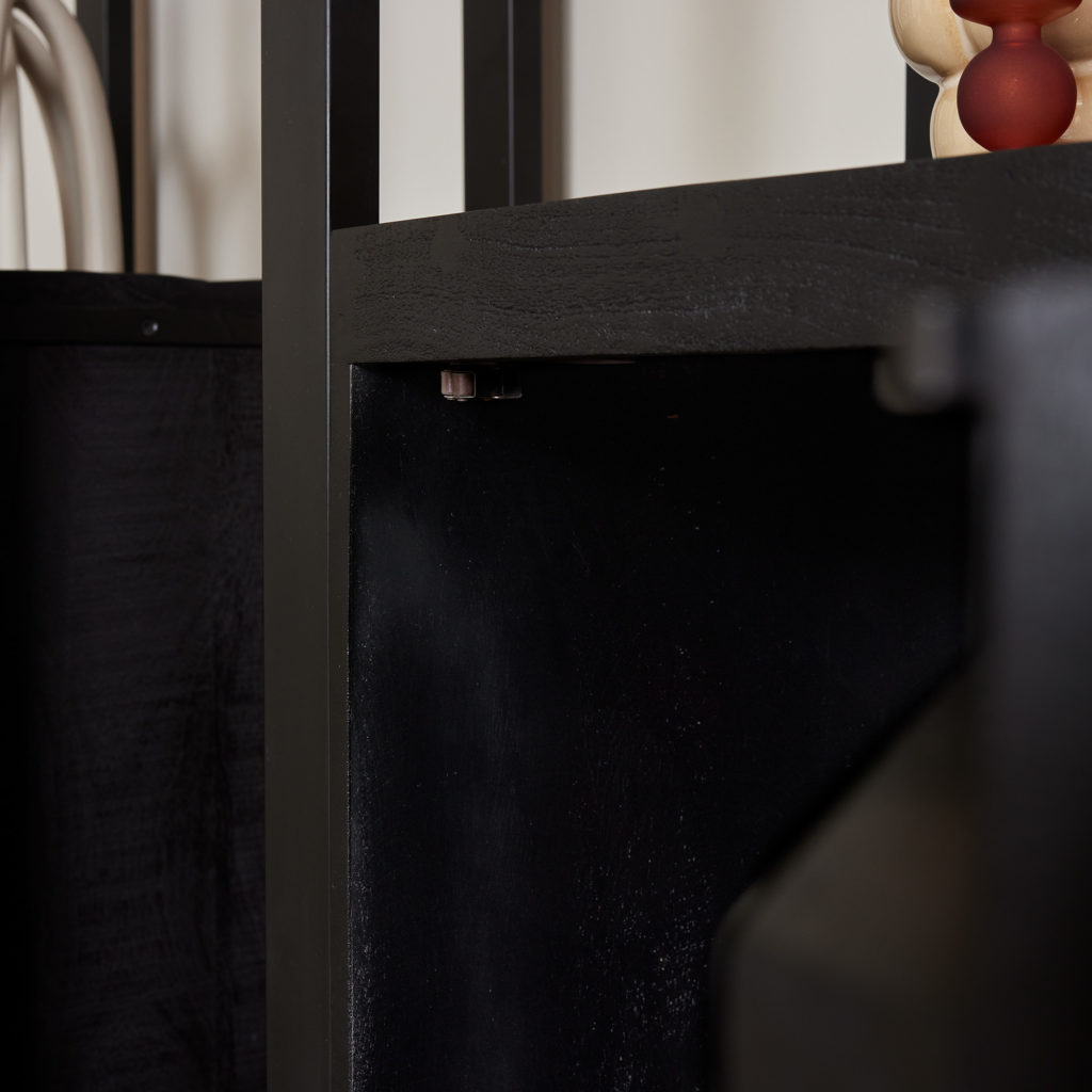 Boekenkast Boaz Black | 1 deur - Afbeelding 4