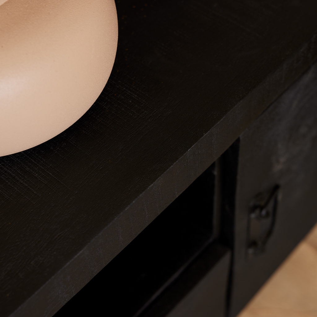 Tv meubel Boaz Black 200 cm | Twee deuren en twee lades - Afbeelding 4