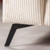 3-zitshoek rechts, stof Lincoln 03, RIB460 ​​beige, zwarte poot - Afbeelding 5