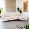 3-zitsbank CL L+R, stof Fjord 23, F460 beige - Afbeelding 5