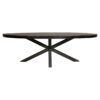 Eetkamertafel Denver Black | Ovaal | 160 cm - Afbeelding 5