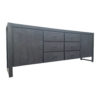 Dressoir Boaz Black | 200 cm - Afbeelding 5