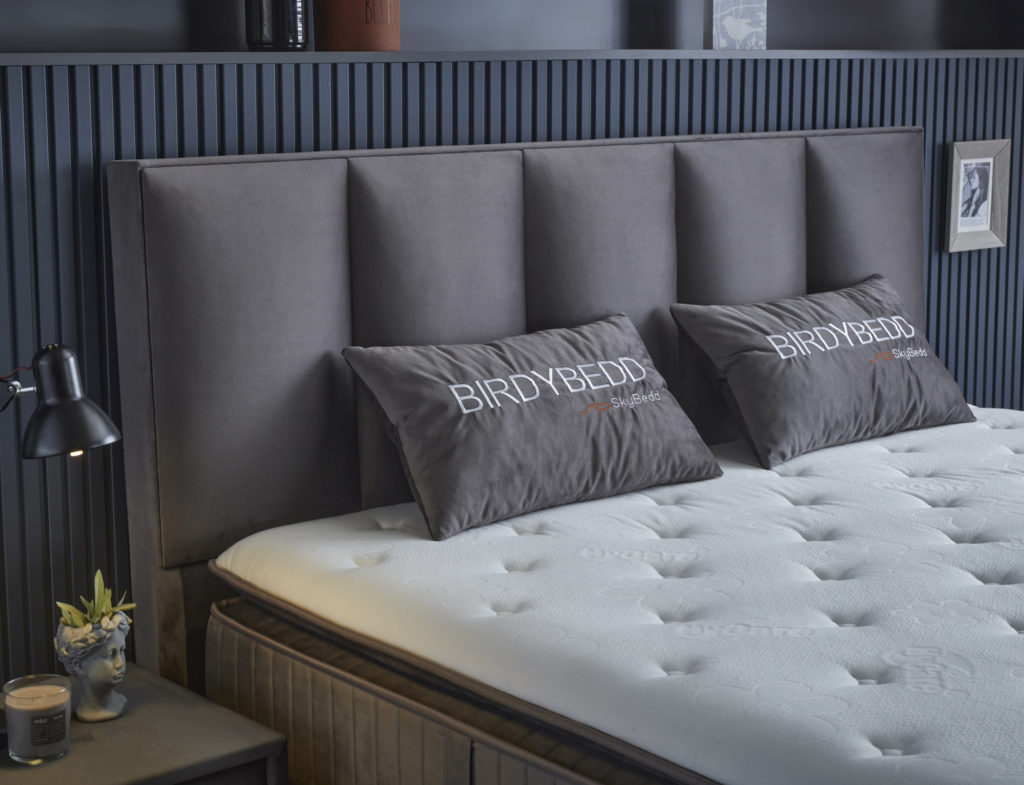 Boxspring Skybedd Birdybedd 140x200 Antraciet met Opbergruimte - Afbeelding 5