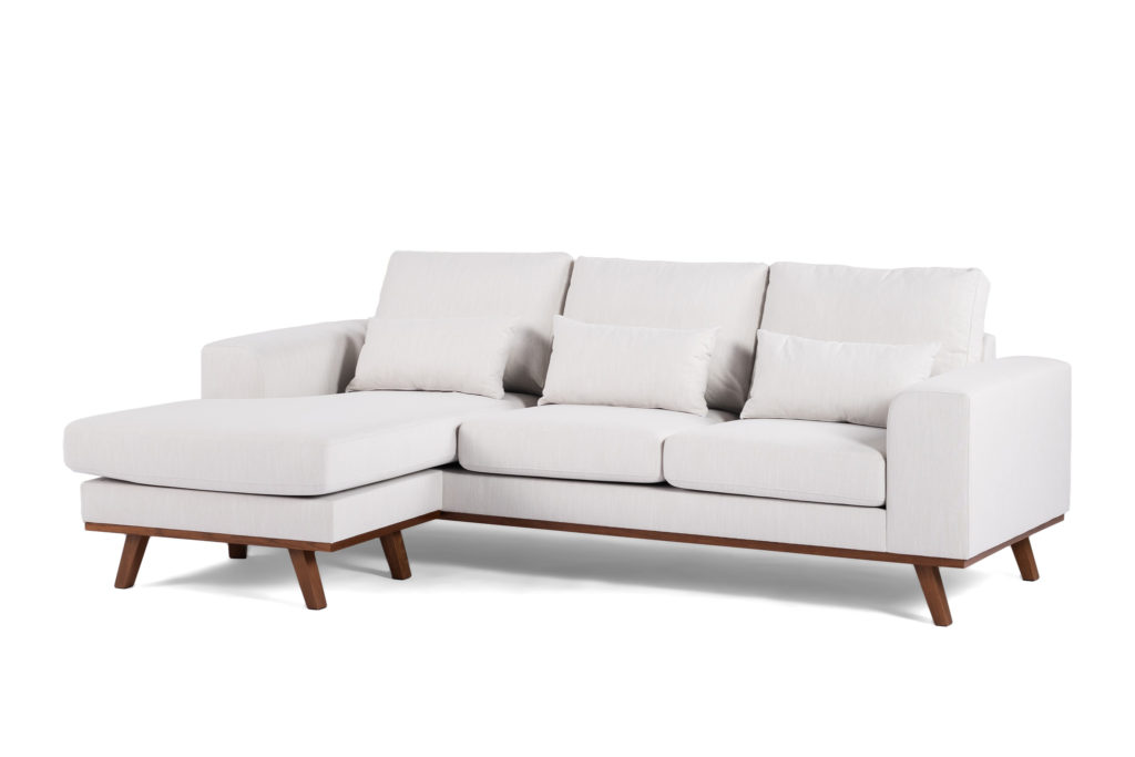 3-zitsbank CL L+R, stof Melva 02, M460 beige - Afbeelding 6