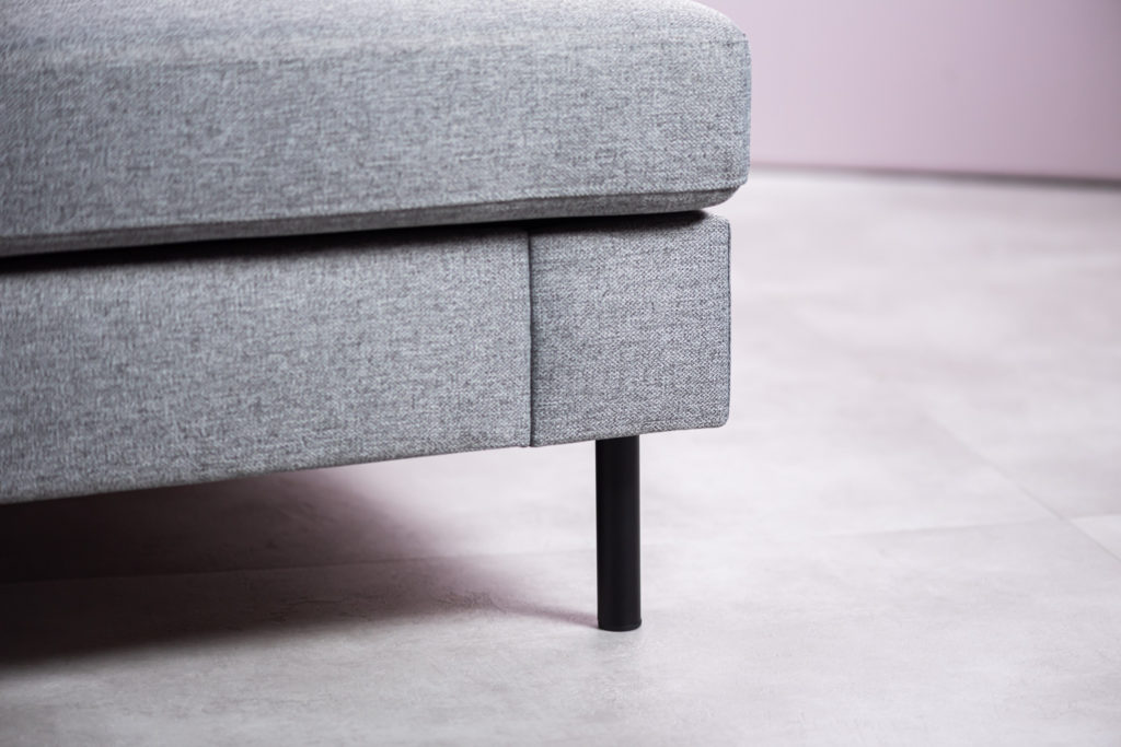 3-zitshoek rechts, stof Malmo 90, M311 grijs - Afbeelding 6