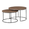 Salontafel Madison Walnoot | Set van 2 - Afbeelding 6