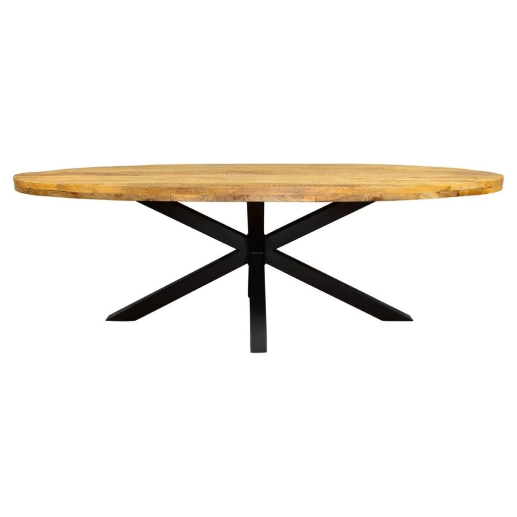 Eetkamertafel Denver | Ovaal | Mangohout | 210 cm - Afbeelding 6
