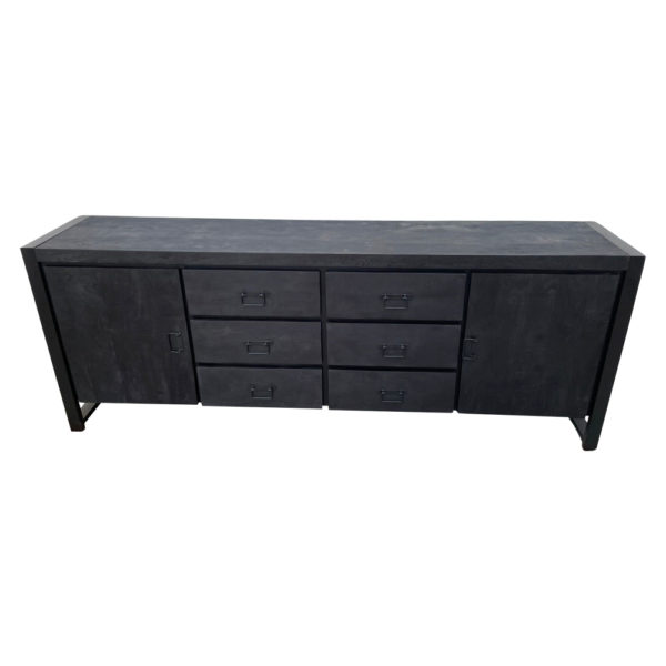 Dressoir Boaz Black | 200 cm - Image 6