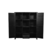 Boekenkast Boaz Black | 2 deuren 1 lade - Afbeelding 6
