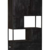 Vakkenkast Denver Black | Mangohout en staal | 90 cm - Afbeelding 6