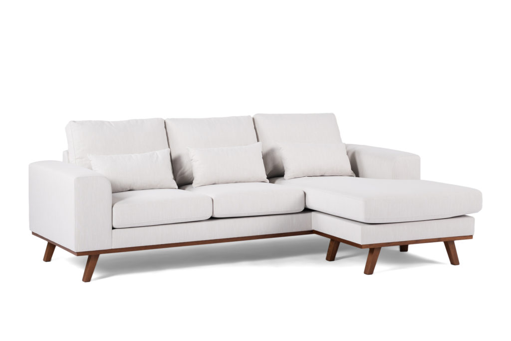 3-zitsbank CL L+R, stof Melva 02, M460 beige - Afbeelding 7