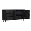 Dressoir Omaha Black | 180 cm - Afbeelding 7