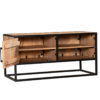 Tv meubel Denver | Mangohout en staal | 100 cm - Afbeelding 7