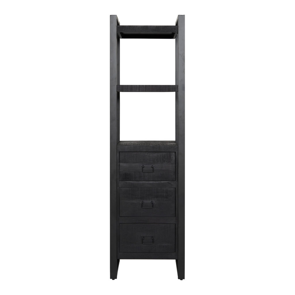 Boekenkast Boaz Black | 3 lades - Afbeelding 7