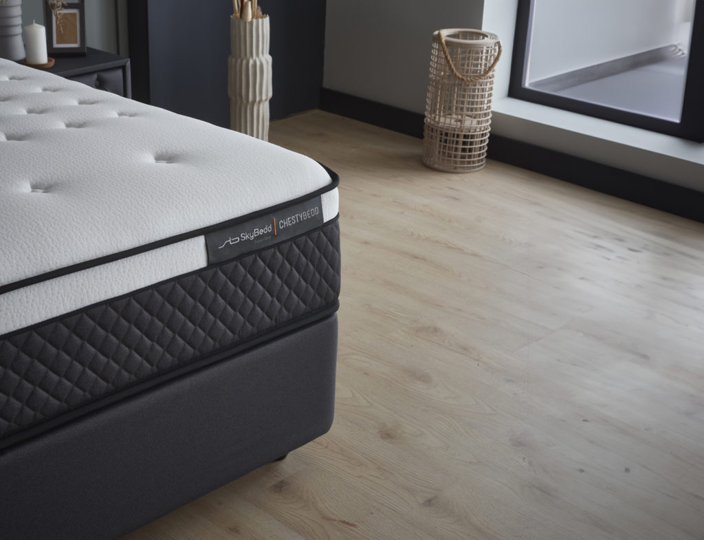 Boxspring Skybedd Chestybedd 160x200 Antraciet met Opbergruimte - Afbeelding 7