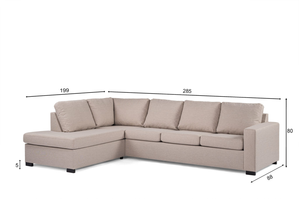 3-zits hoek rechts, stof Inari 22, I460 beige - Afbeelding 8