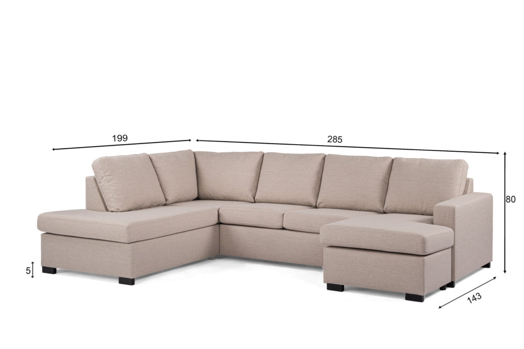 3-zitshoek CL rechts, stof Inari 22, I460 beige - Afbeelding 8