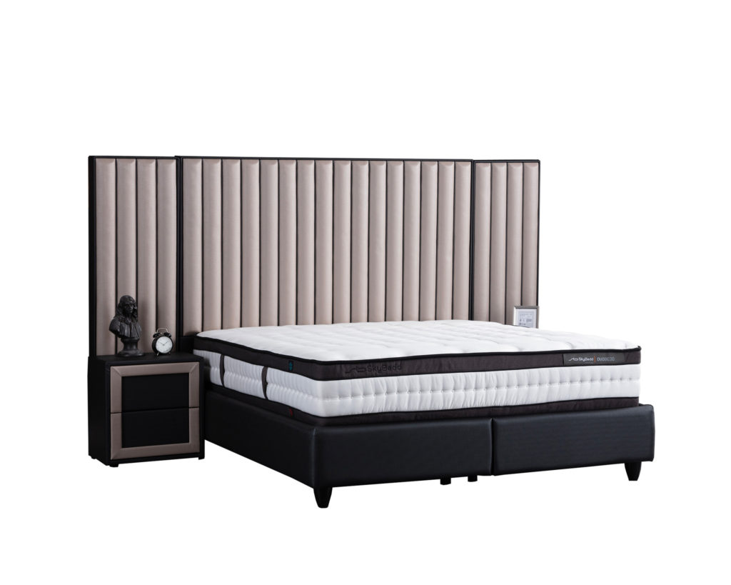 Boxspring Skybedd Duobedd 140x200 Antraciet met Opbergruimte - Afbeelding 8