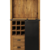 Wijnkast Blackburn - 84x177 cm - reclaimed teak