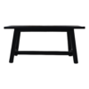 Decoratieve bank Lawas - 100x27x46 - Zwart - Teak