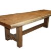 Rechthoekige eettafel Heavy - 230x80-95 - Naturel - Munggur