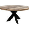 Ronde salontafel - mangohout/ijzer