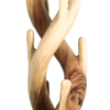 Kapstok dubbel - 30x190cm - naturel - munggur