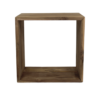 Kubus bijzettafel - gerecycled teak