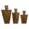 Snijplanken - Naturel - Mangohout - Set van 3