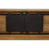 TV meubel Blackburn - 150x40x56,5 - Naturel/zwart - reclaimed teak/metaal