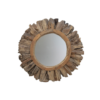 Wandspiegel Sun - ø108 cm - teak wortelhout