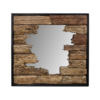 Wandspiegel - 80x80 cm - teak