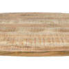 Ovaal tafelblad - 200x100x4 - Naturel - Mangohout