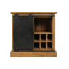 Wijnkast Blackburn - 90x90 cm - reclaimed teak