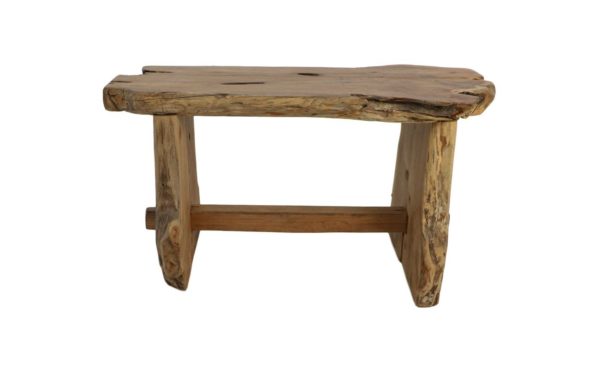 Teak bench - 80x40x45cm - Natural teak