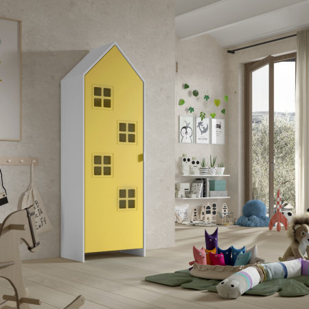CASAMI BRUGES kast met deur in more yellow.