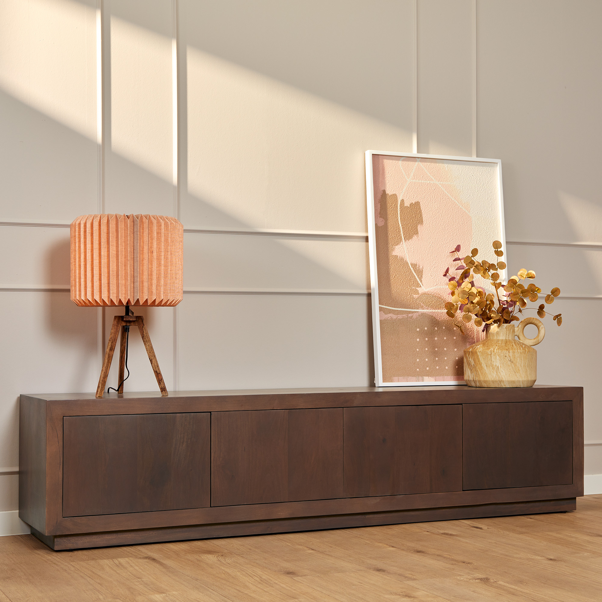 Het Steigerhouthuis Tv meubel Brussel Walnut | 200 cm