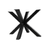 Onderstel Oakland - 3D-Model - 100x80x72 - Gepoedercoat zwart - Metaal