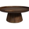 Salontafel Drum - 75x75x32 - Matt bruin - Mangohout