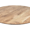 Tafelblad Zurich rond - ø140x3,8 - Naturel - Swiss edge - Acaciahout