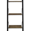 Decoratieve ladder - mangohout/ijzer - powdercoated black