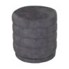 Poefje Rings - 45x45x40 - Dolfijn grijs - Adore 180 - Velours