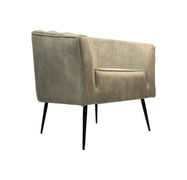 Fauteuil Chester - 72x71x80 - Wit/zwart - Adore 01 - Image 2