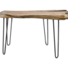 Sidetable - 120x50x70 - Naturel - Teak wortelhout/ijzer - Afbeelding 2