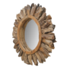 Wandspiegel Sun - ø108 cm - teak wortelhout - Afbeelding 2
