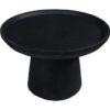 HSM Collection-Ronde Bijzettafel Drum-60x60x40-Zwart-Mango - Afbeelding 2