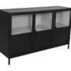 Dressoir Bronx - 140x40x85 - Zwart/grijs - Metaal - Afbeelding 2